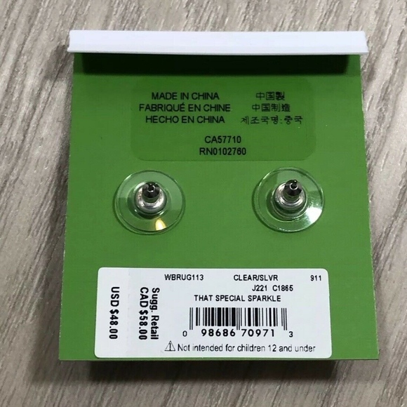 Kate Spade  Crystal mini Flower Stud Earrings - Picture 2 of 5